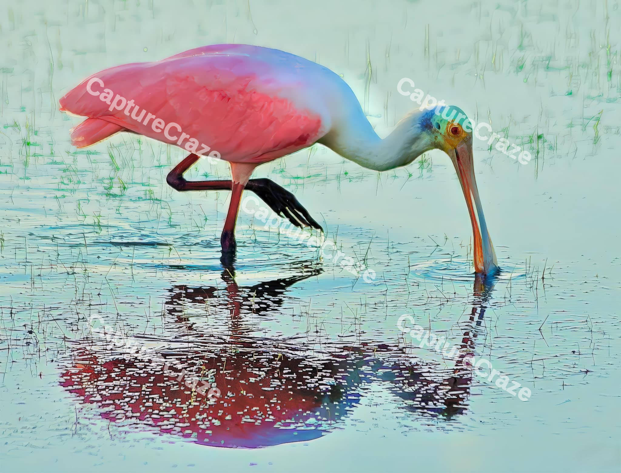 Roseate Spoonbill Bird